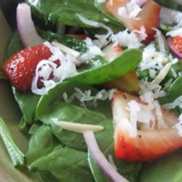 Spinach and Strawberry Daiquiri Salad