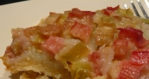 Fresh Rhubarb Torte