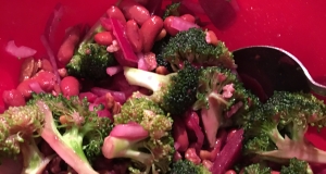 Broccoli Beet Salad with Raspberry Vinaigrette