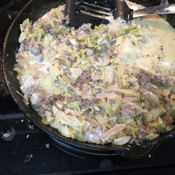Pork Sausage and Cabbage Pitas