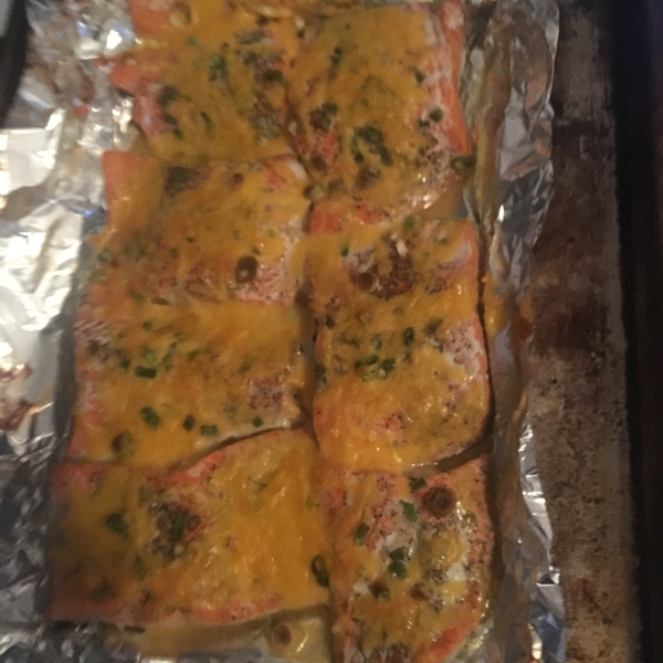 Cheesy Baked Salmon