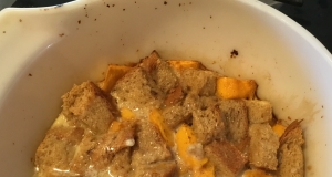 Mango Cardamom Bread Pudding