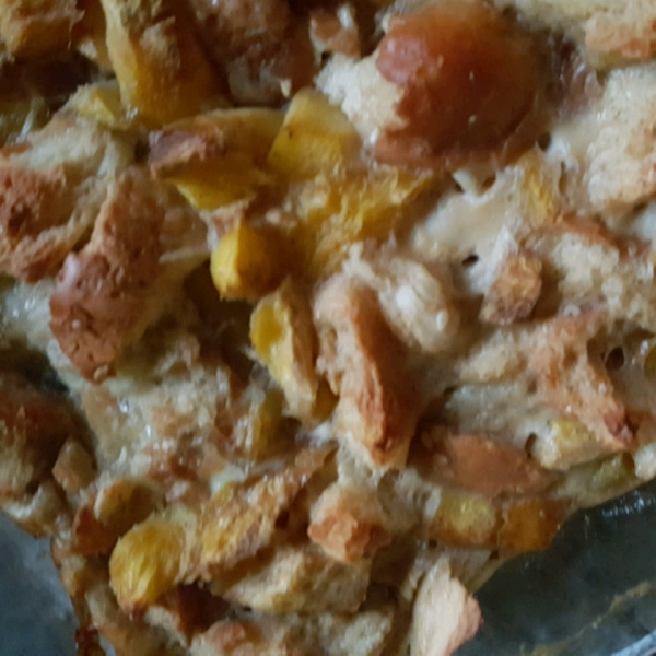 Mango Cardamom Bread Pudding