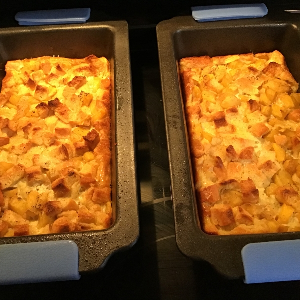 Mango Cardamom Bread Pudding