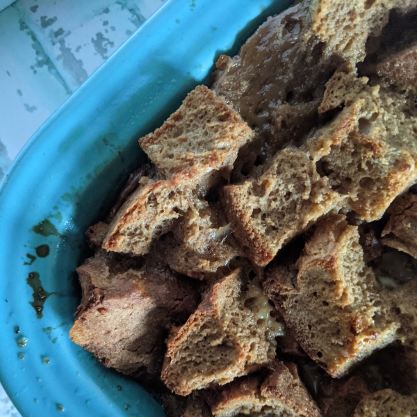 Coffee-Flavored Irish Soda Bread Pudding