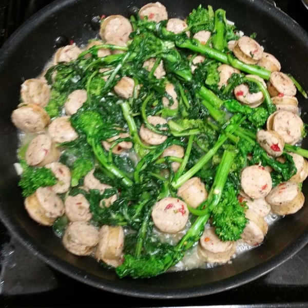 Paleo Broccoli Rabe and Sausage