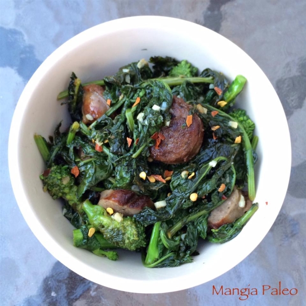 Paleo Broccoli Rabe and Sausage