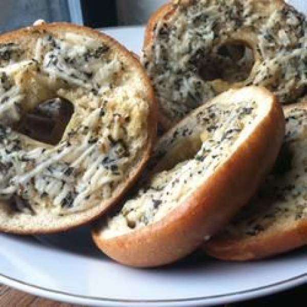 Salt and Garlic Bagel Chips