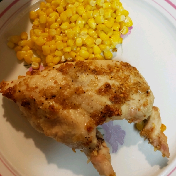 Baked Chicken and Corn