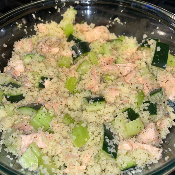 Salmon Cucumber Couscous Salad