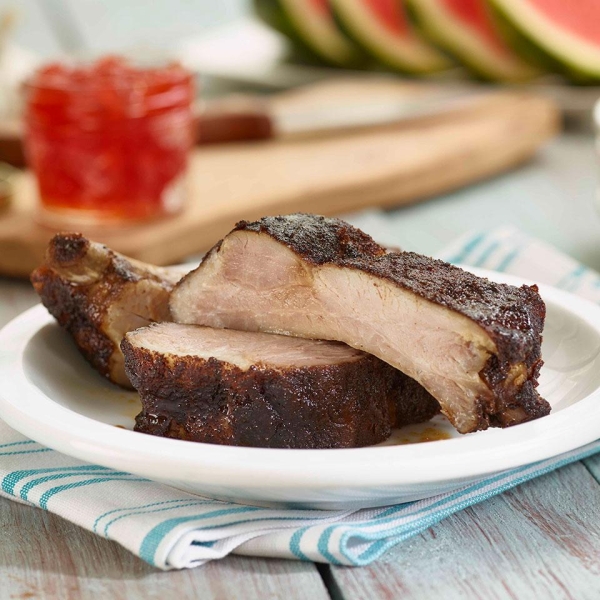 Honey Red Pepper Glazed Back Ribs