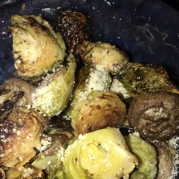 Brussels Sprouts with Mushrooms