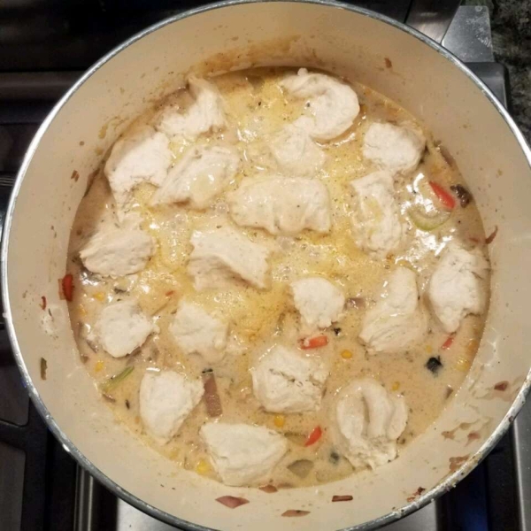 Chicken and Dumplings with Bisquick