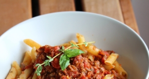 Cubanelle and Veal Bolognese