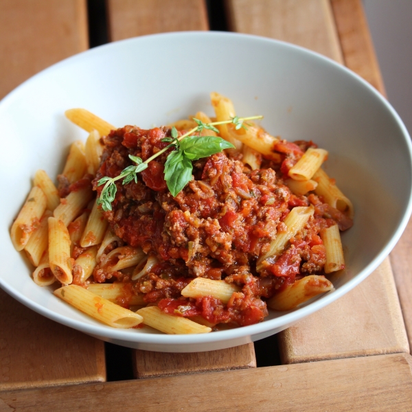 Cubanelle and Veal Bolognese