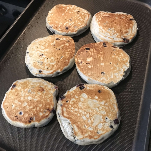 Whole Wheat Blueberry Pancakes