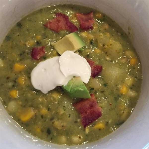 Roasted Poblano Corn Chowder