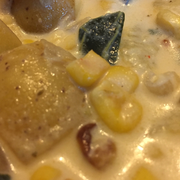 Roasted Poblano Corn Chowder