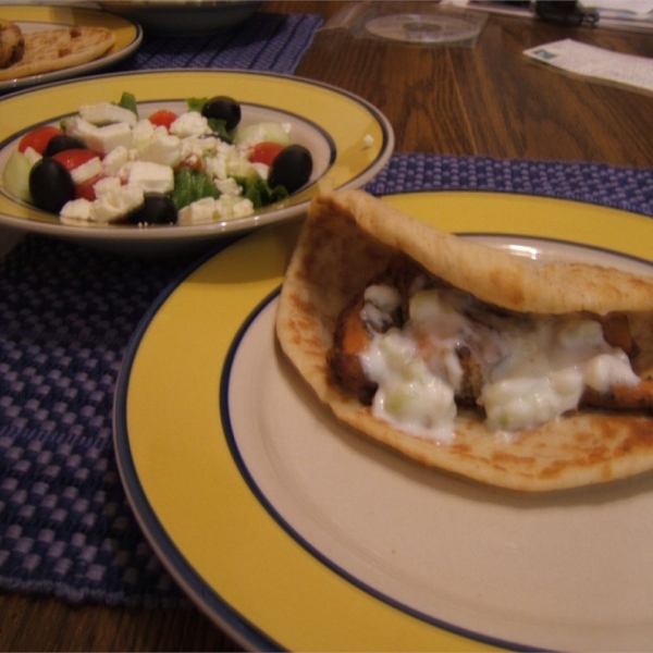 Greek Chicken Pitas