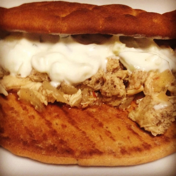 Greek Chicken Pitas