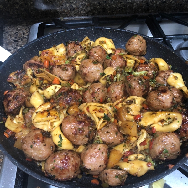 Chicken Sausage Tortellini Stir-Fry