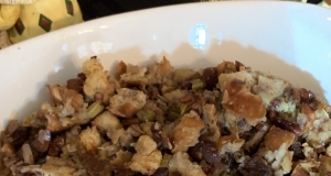 Pecan and Apricot Sourdough Bread Stuffing