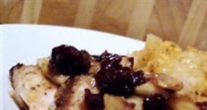 Marinated Pork Medallions with a Ginger-Apple Compote