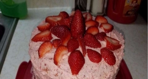 Triple-Layer Strawberry Cake
