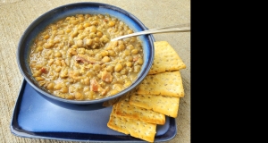 Slow Cooker Lentil Soup with Bacon