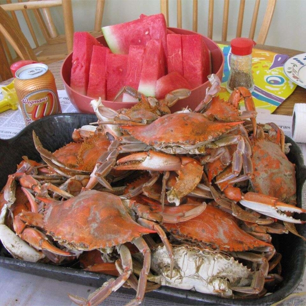 Steamed Blue Crabs