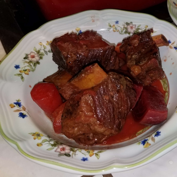 Borscht-Braised Beef Short Ribs