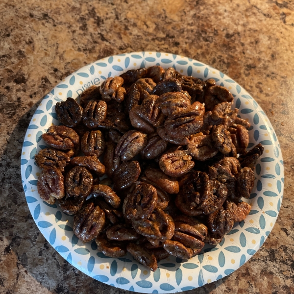 Spicy Glazed Pecans