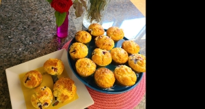 Glazed Lemon Blueberry Muffins