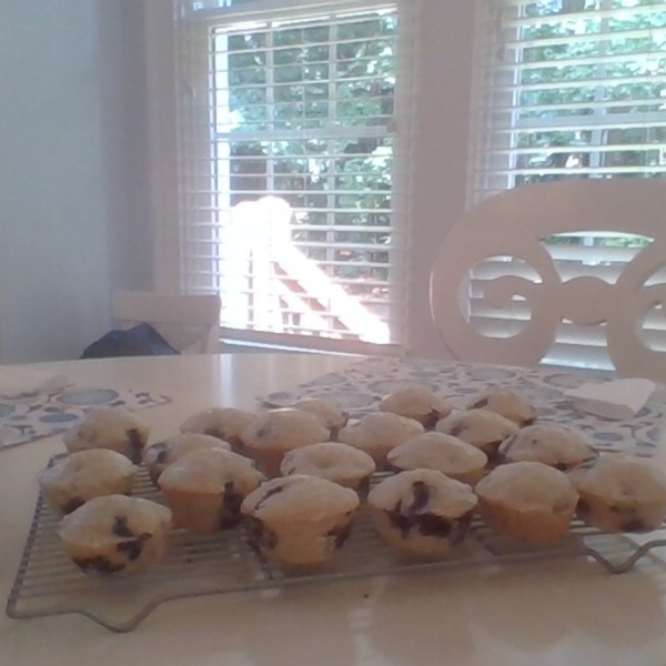 Glazed Lemon Blueberry Muffins