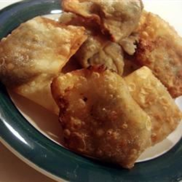 Spicy Chicken and Cilantro Wontons