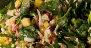 Chicken Mango Salsa Salad with Chipotle Lime Vinaigrette