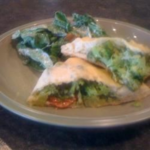 Broccoli, Pepperoni and Three Cheese Calzones