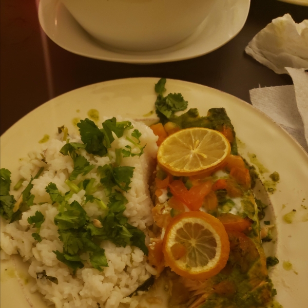 Salmon Fillet with Cilantro, Lime, and Jalapeno