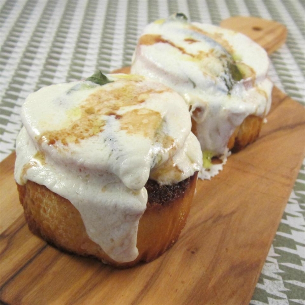 Open Face Mozzarella Sandwich