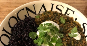 Indian Lentils and Spinach