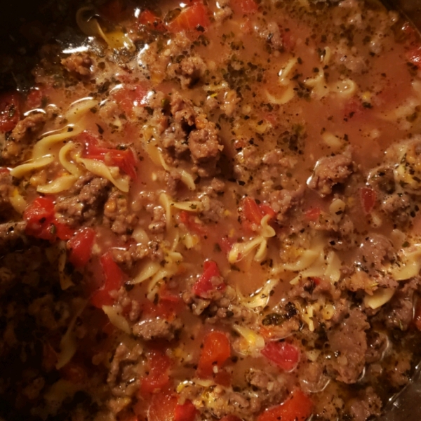 Hearty Beef Lasagna Soup