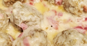 Keto Chicken Cordon Bleu Meatballs