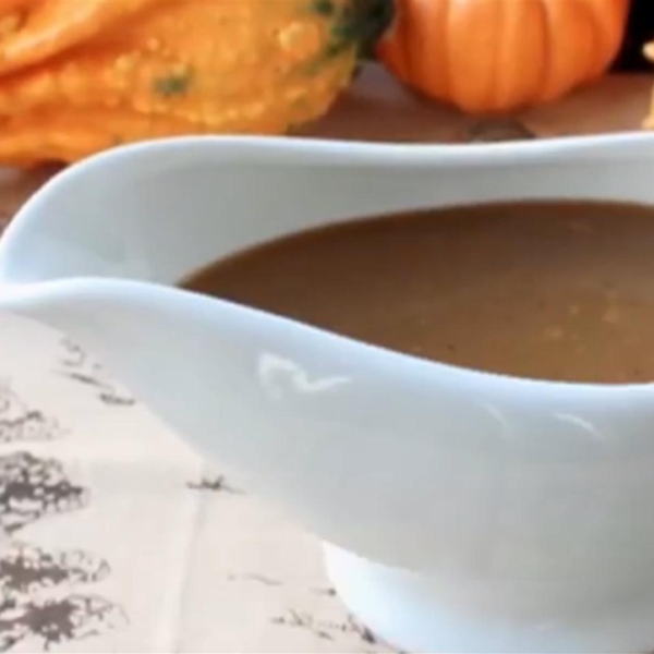 Make-Ahead Turkey Gravy with Porcini Mushrooms and Marsala Wine