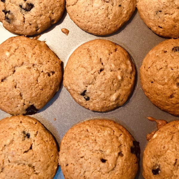 Vegan Banana Blueberry Muffins