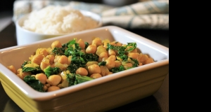 Indian Kale with Chickpeas