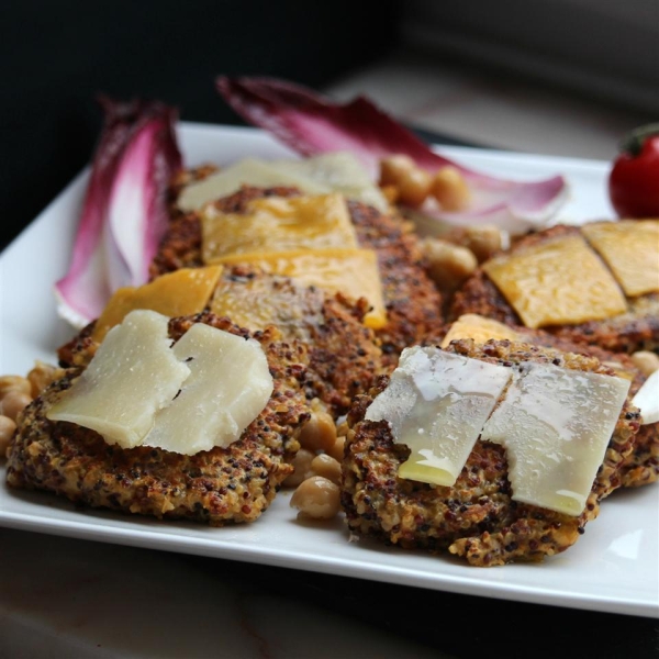 Quinoa Dijon and Swiss Burger