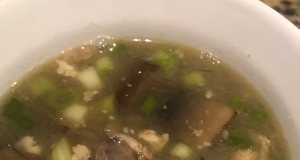Miso, Chicken, and Green Onion Soup
