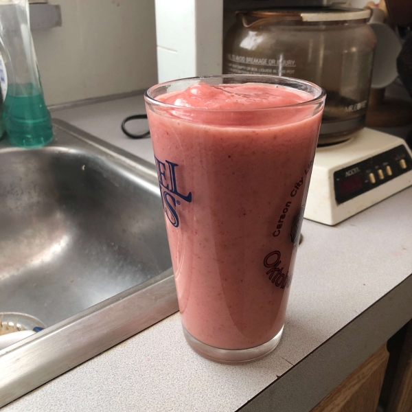 Raspberry-OJ-Banana Smoothie