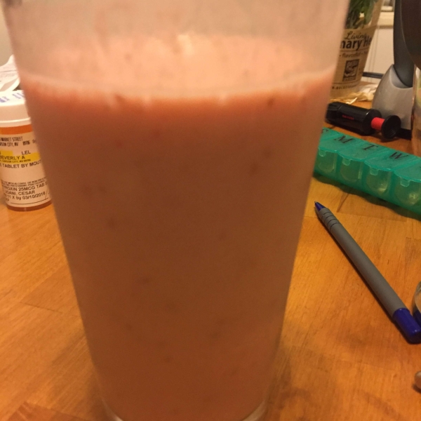 Raspberry-OJ-Banana Smoothie