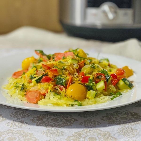 Instant Pot® Spaghetti Squash Primavera